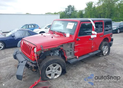 2012 Jeep Wrangler Unlimited Sport z USA, uszkodzony, nr VIN 1C4BJWDG0CL141332